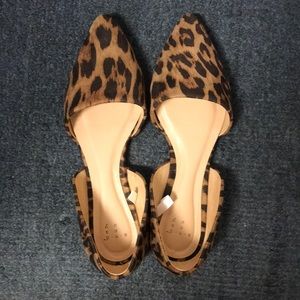 Leopard print flats